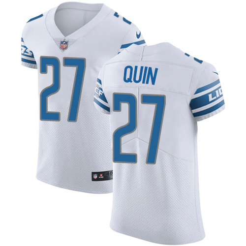 Nike Lions #27 Glover Quin White Men's Stitched NFL Vapor Untouchable Elite Jersey